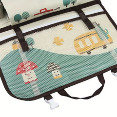 Cartoon Car Seat Back Storage Bag with Large Capacity