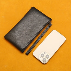 Men's Long Zipper Wallet PU Leather Clutch Bag Mobile Phone Bag