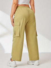  Y2K Cargo Pants Women's Plus High Rise Straight Leg Pants
