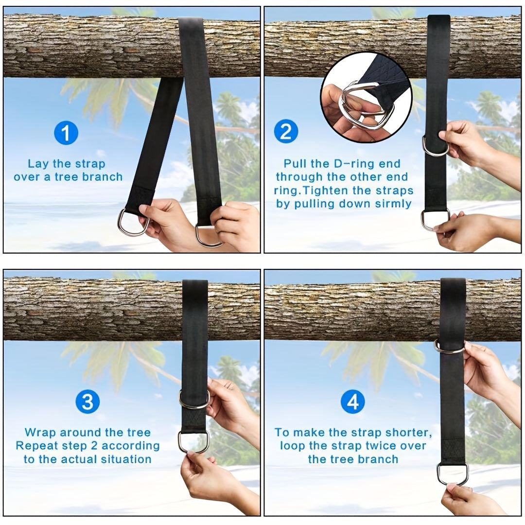 Tree Swing Sling Heavy Duty Hammock Sling Camping with Safety Lock