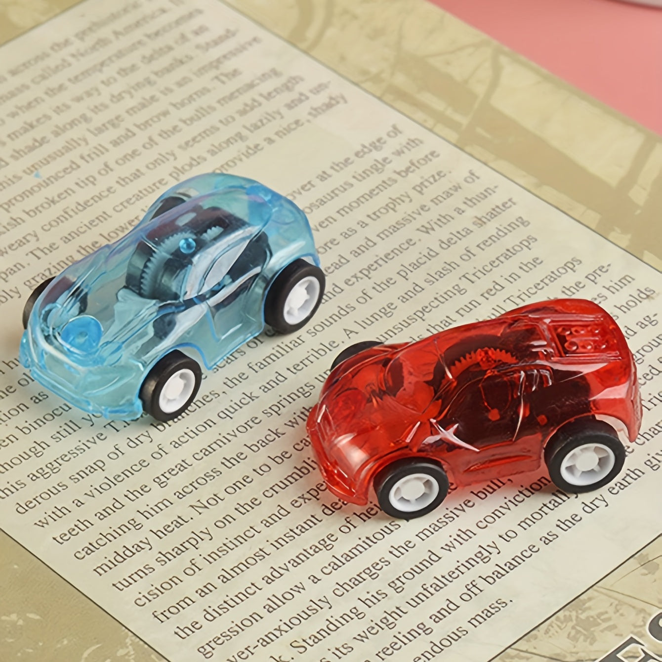 10pcs Transparent Pull Back Small Car Inertia Small Toy Kindergarten Small Gift