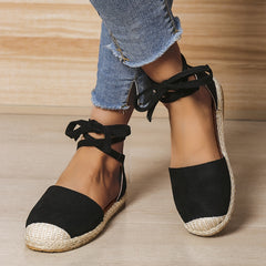 Women's Colorblock Flat Shoes Closed Toe Lightweight Round Toe Casual Sandals