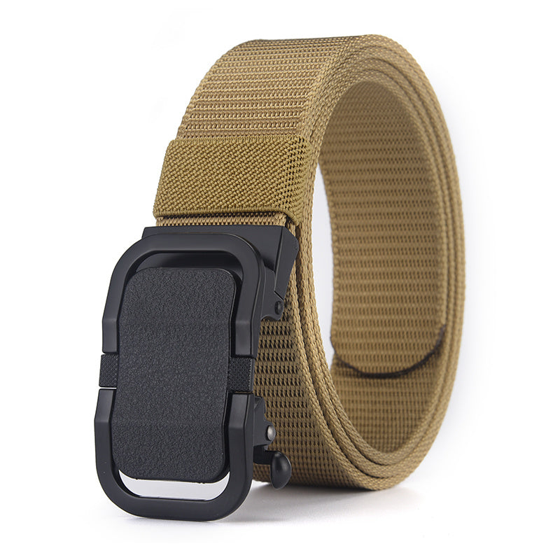 Men's Toothless Canvas Belt Automatic Buckle Sports Leisure