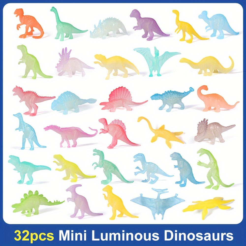 Mini Glow-in-the-Dark Dinosaur Model Toy