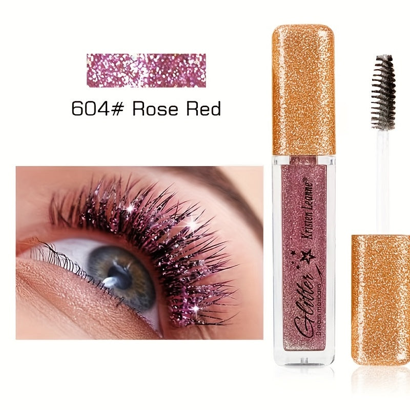 12 Colored Glitter Volumizing Mascara Shimmer Finish