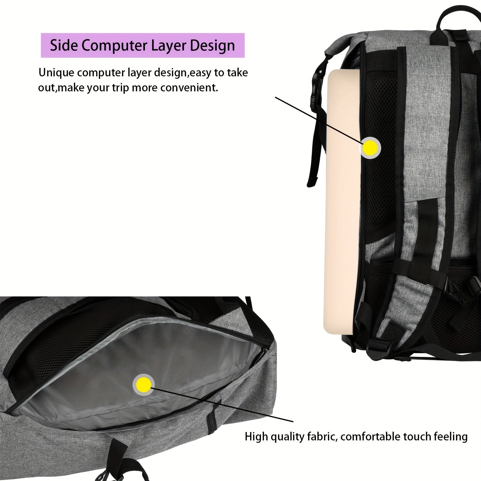 Waterproof Large Capacity Casual Travel Backpack 39 62 Cm