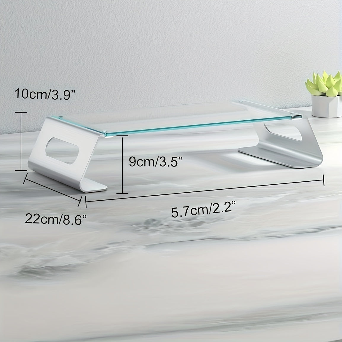 1pc Monitor Stand - Ergonomic Desk Riser for Computer Screen