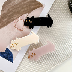 Cat Pattern Hair Clip French Barrette Hair Accessory