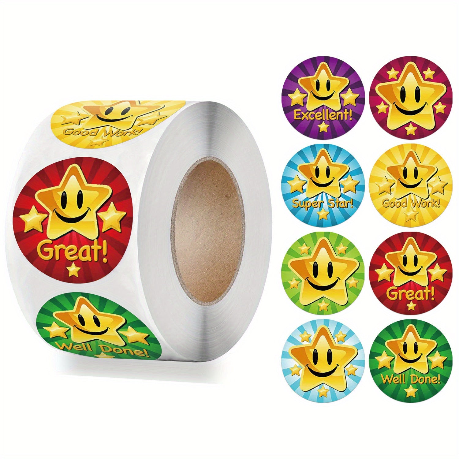 500pcs Star Stickers Teachers Parents Reward Scrapbook Decoration