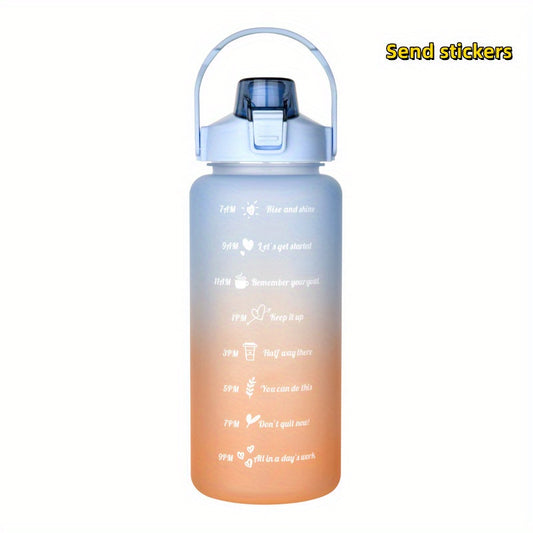 Modern Plastic Water Bottle with Straw