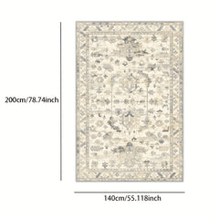 Persian Area Rugs Boho Soft Carpet Anti-Skid TPR Backing Vintage Floor Mat