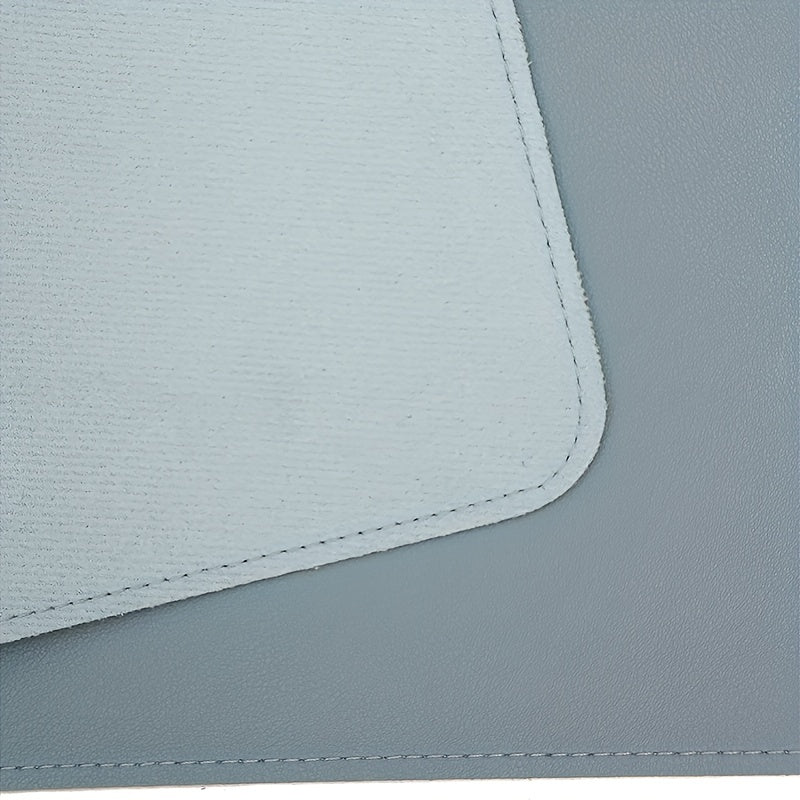 Large Faux Leather Mouse Pad Waterproof Desk Pad Non-slip Washable