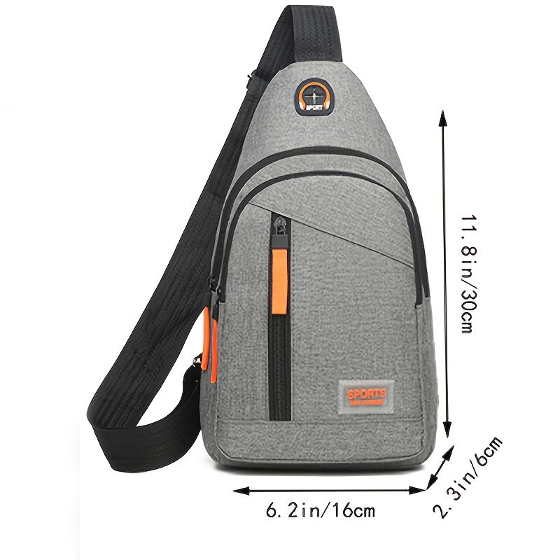 Men's Waterproof Shoulder Crossbody Bag Outdoor Sports Chest Bag