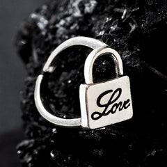 Vintage Style Men's Lock Shaped Ring