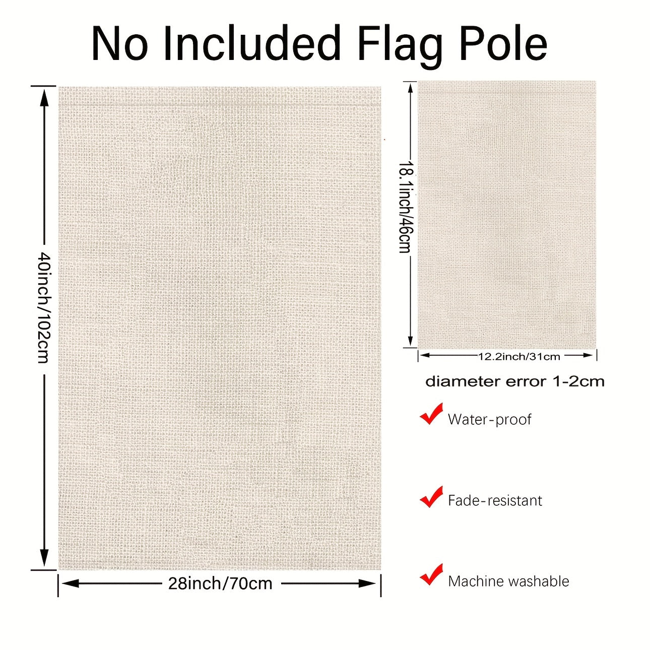 Christmas Winter Garden Yard Flag Banner Snow Decor Double Sided Welcome Flag