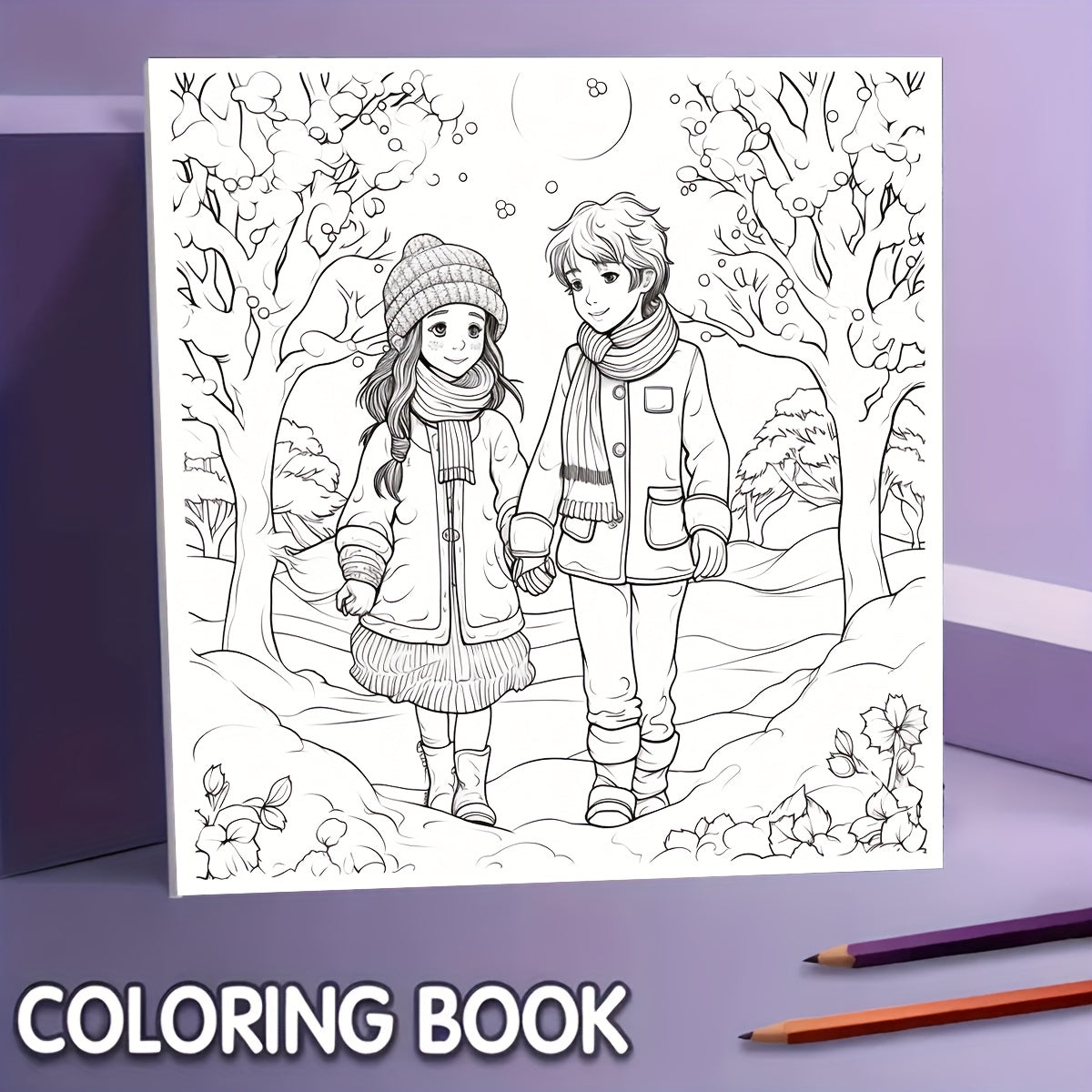 Painting Picture Book 22 Pages Clear Lines Patterns for Holidays - Perfect Gift