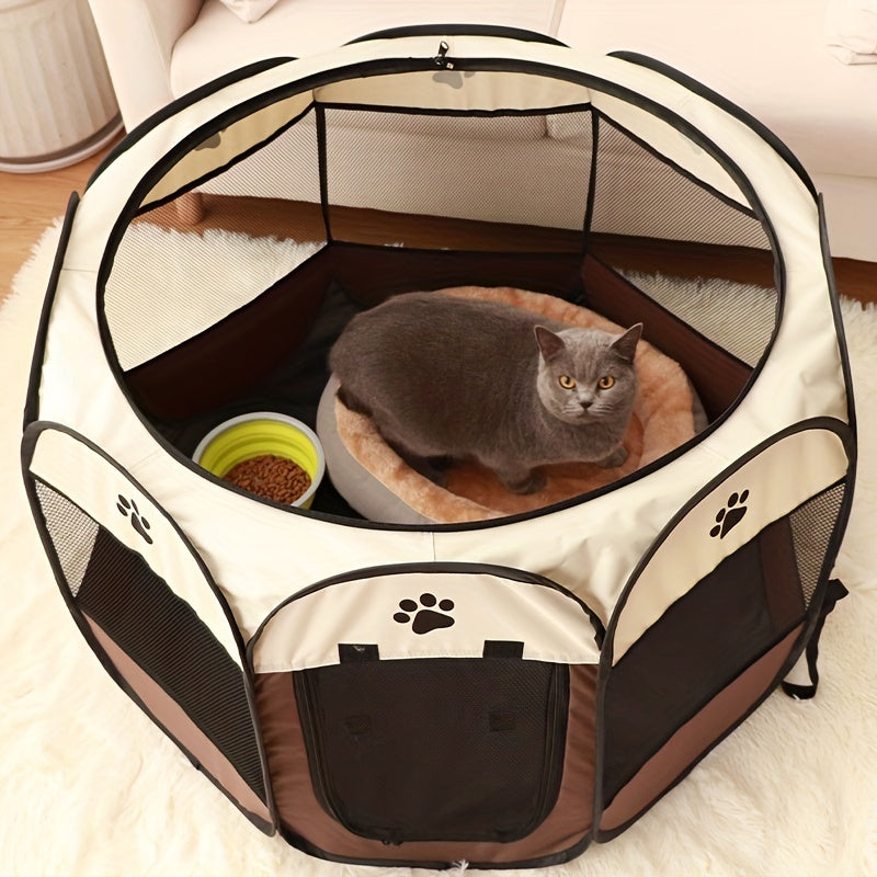 Breathable Mesh Pet Cage For Dogs And Cats Easy Transition Room