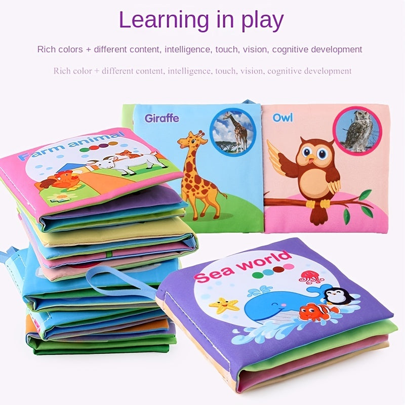 Educational Baby Cloth Books English Animal Fruit Cognitive
