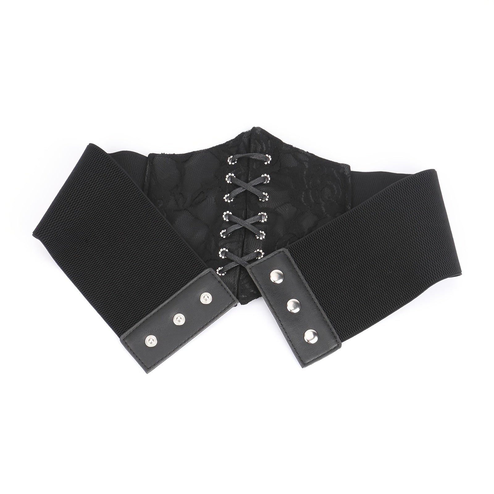 Elastic Waist Corset Belt for Women Lace Up Tied