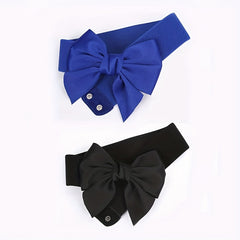 Bowknot Elastic Girdle Women's Waistband Belt Dress Acces