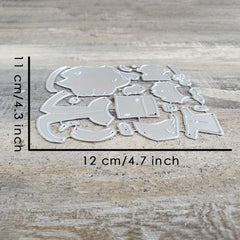 Catlove Santa Claus Gift Christmas Metal Cutting Dies for Card Making