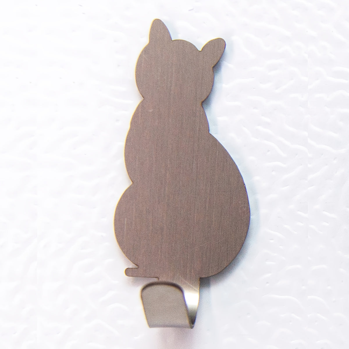 2pcs Stainless Steel Cat Shape Strong Viscose Anti Rust Hook