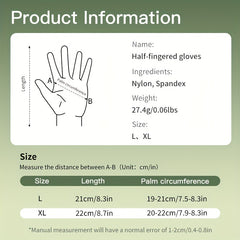 Camouflage Fishing Sunscreen Gloves Breathable Slipproof Half Finger