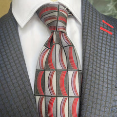 Men's Vintage Silk Print Necktie For Party Wedding