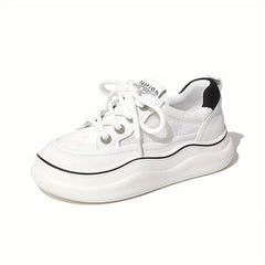 Women's Letter Graphic Outdoor Board Shoes Thick Bottom Casual Sneakers