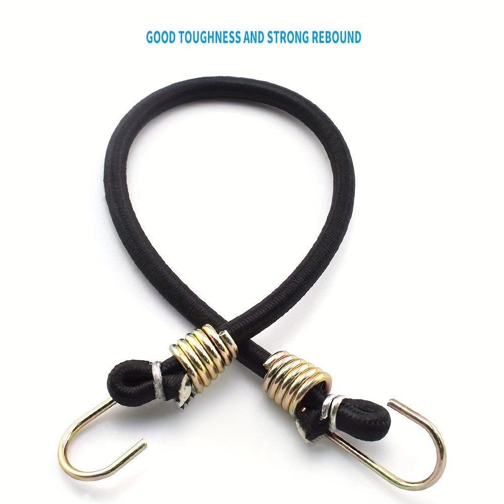 15pcs Heavy Duty Bungee Cords 12in Mini with Hooks - Camping, Cars, Bicycles