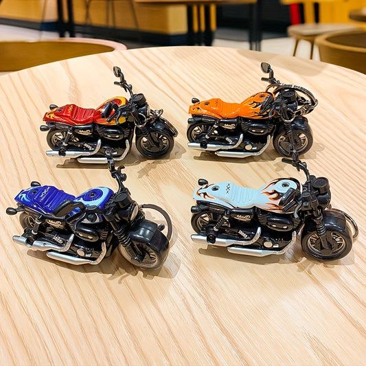 Cartoon Motorcycle Keychains Men Car Model Keychain Bag Pendant Key Accessor