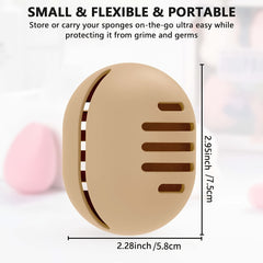 Silicone Makeup Sponge Holder Case Portable Travel Cosmetic Case