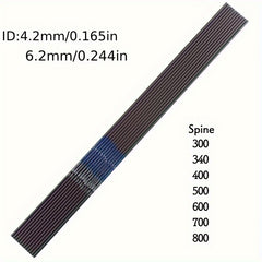 12pcs Carbon Arrow Shafts ID4 2mm Spine 400-1000 Recurve Bow Accessories