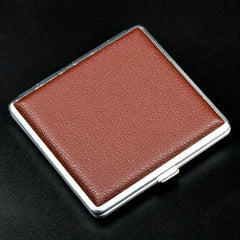 High-end Men's Cigarette Storage Box Leather Cigarette Case