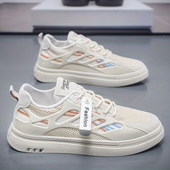 Men's Skate Shoes Lace up Sneakers Breathable