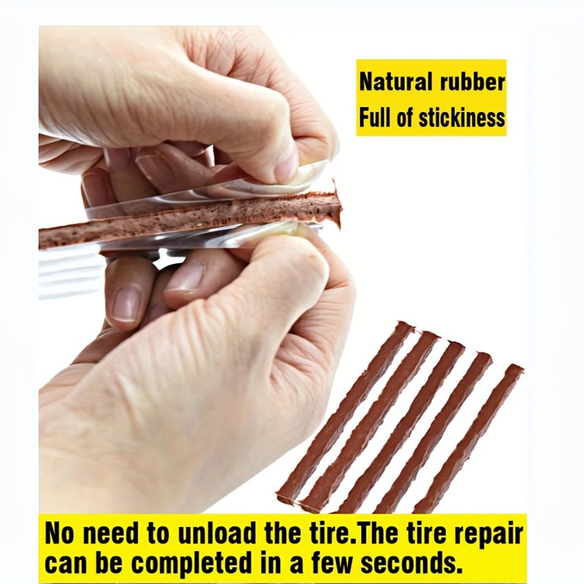 Universal Tire Repair Kit 68pcs for Punctures & Flats Patch Car Motorcycle