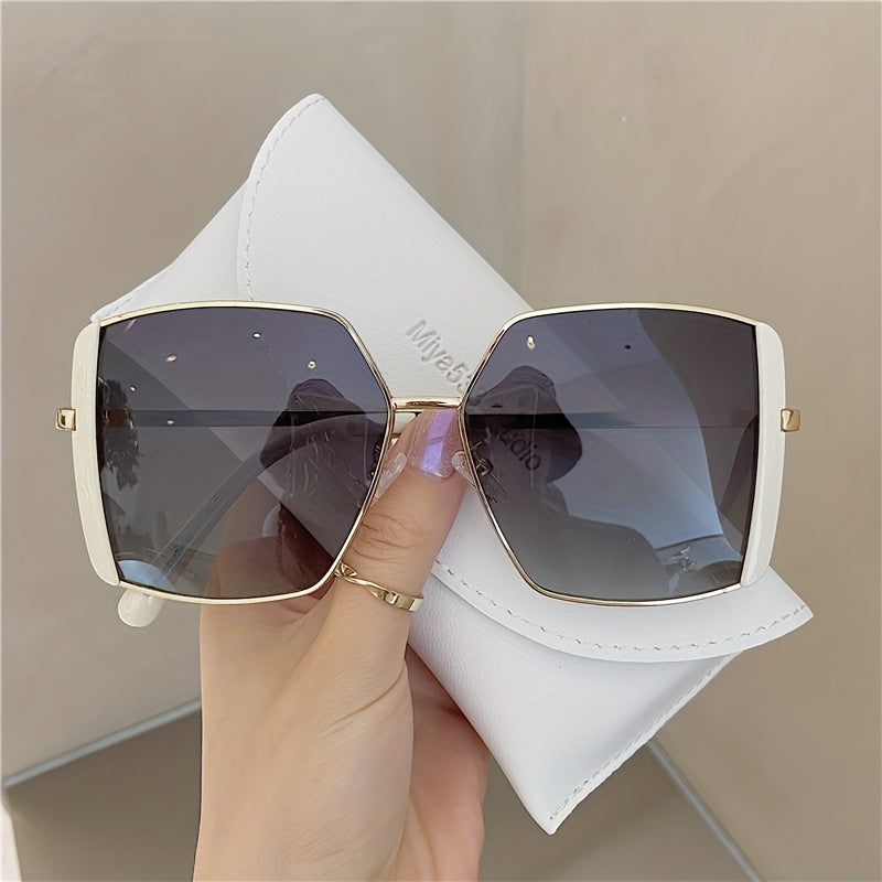 Oversized Square Frame Sunglasses Polarized UV400