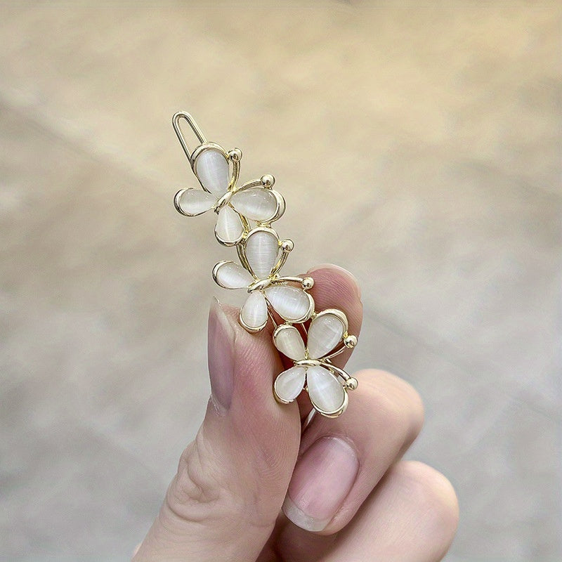 Rhinestone Zircon Opal Hair Clip Bobby Pin Bangs Clip