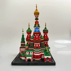 ABS Model of St Basil'S Cathedral Adult High Difficulty Building Block Toy