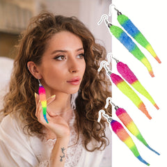 6pcs Vibrant Twist Worms Polyester Wiggle Worms