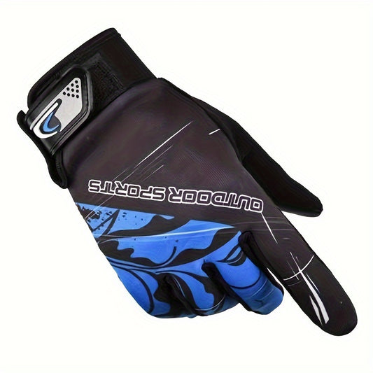 Breathable Non Slip Cycling Gloves Touch Screen Lightweight Wear Resistant
