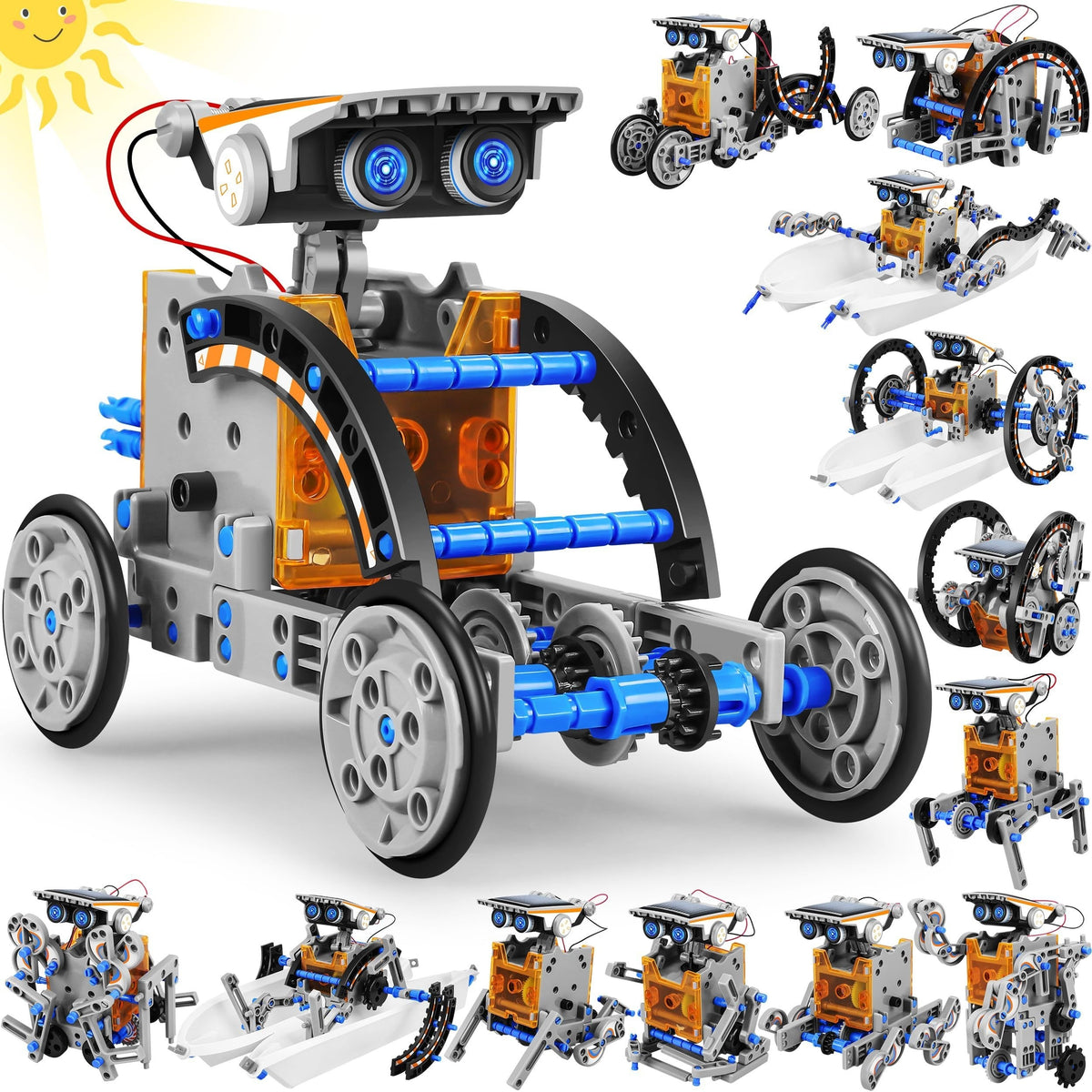 Educational Solar Robot Toy DIY Science Kit for Adults