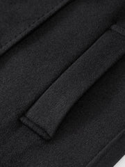 Vintage Style Wool Blend Coat Men's Overcoat for Fall Winter
