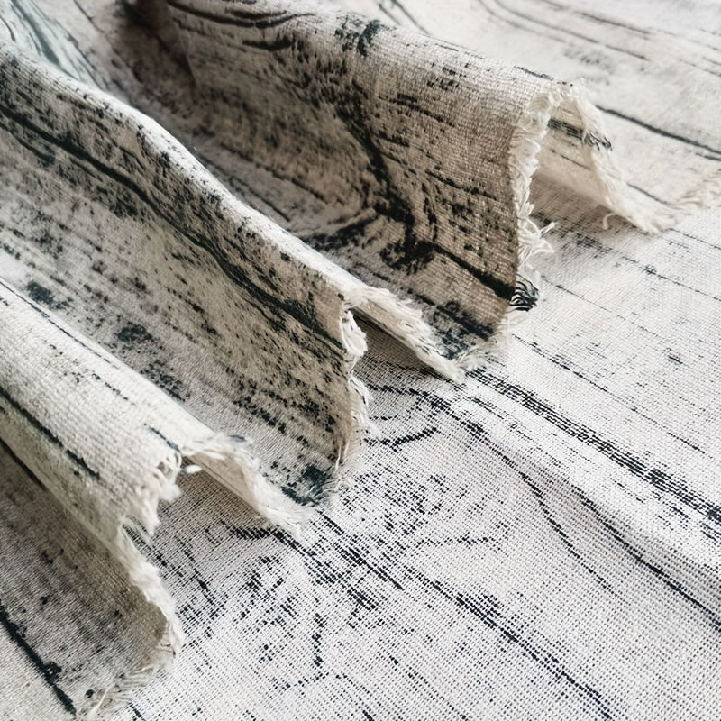 Tree Bark Printed Cotton Linen Fabric 19.6in x150cm