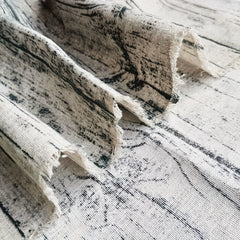Tree Bark Printed Cotton Linen Fabric 19.6in x150cm
