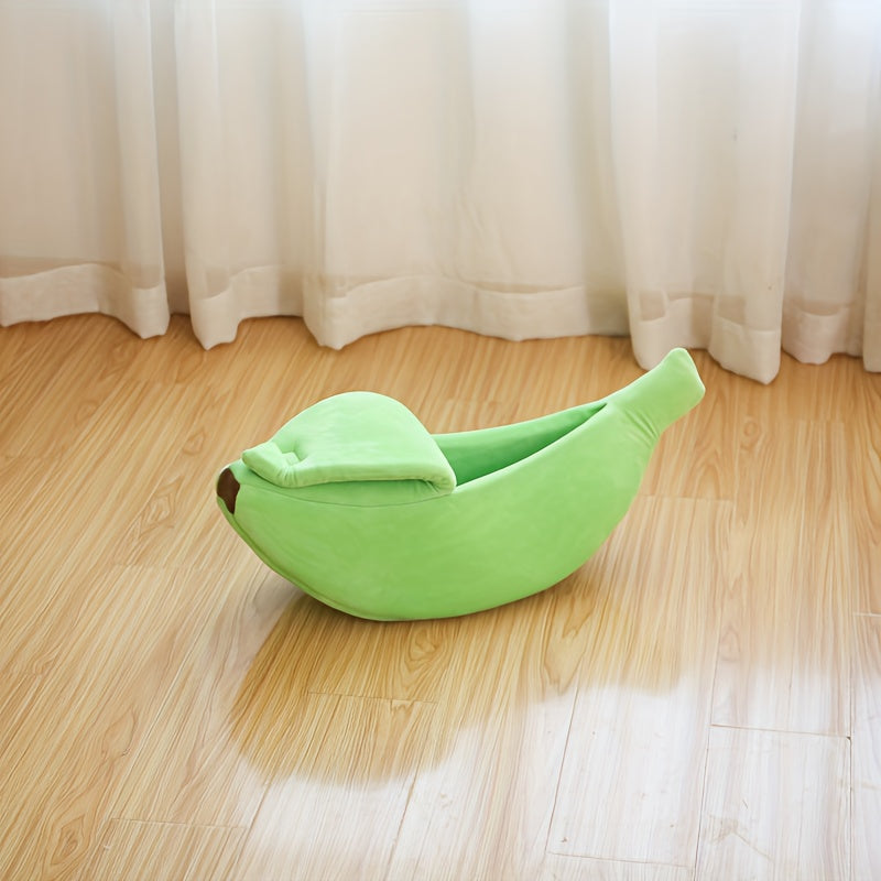 Cozy Banana Cat Bed Snuggly Cave For Your Furry