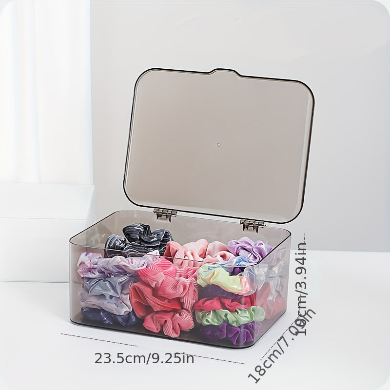 Girls' Hair Accessories Storage Box Clear Flip Type
