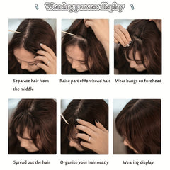 Synthetic Air Bangs Hair Extensions Clip On