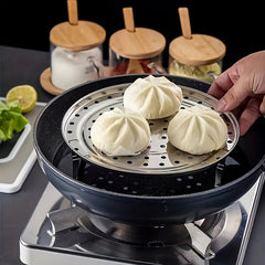 1pc Stainless Steel Steam Tray Thickened Non-Magnetic Steamed Bun Tripod