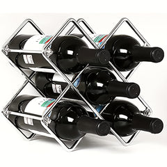 Stylish Stackable Wine Bottle Rack for Home and Office